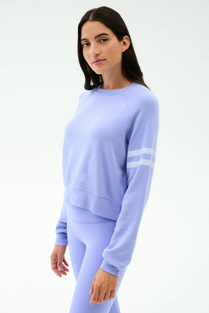 Brooks Stripe Fleece Sweatshirt