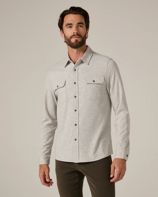 Generation Textured Soft Long Sleeve Shirt Grey