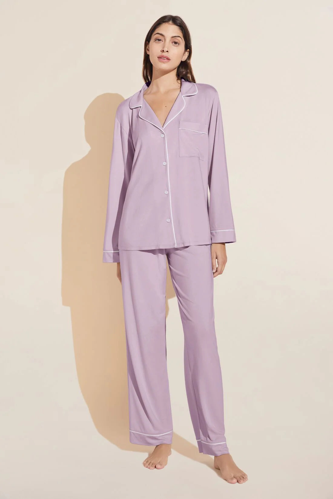 Gisele Modal Long Lavanda PJ Set