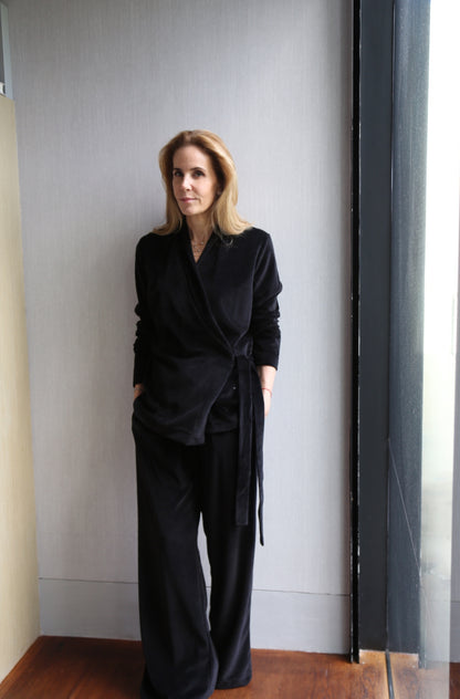 Lounge Set Velvet Black