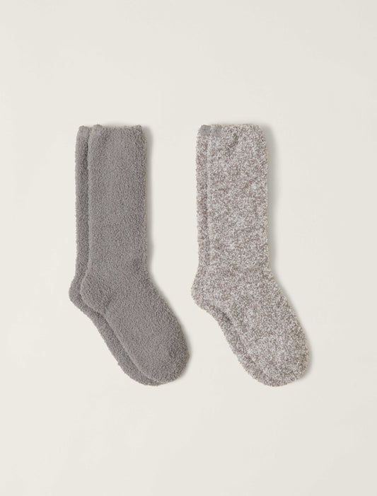 CozyChic 2 Pair Sock Set Stone