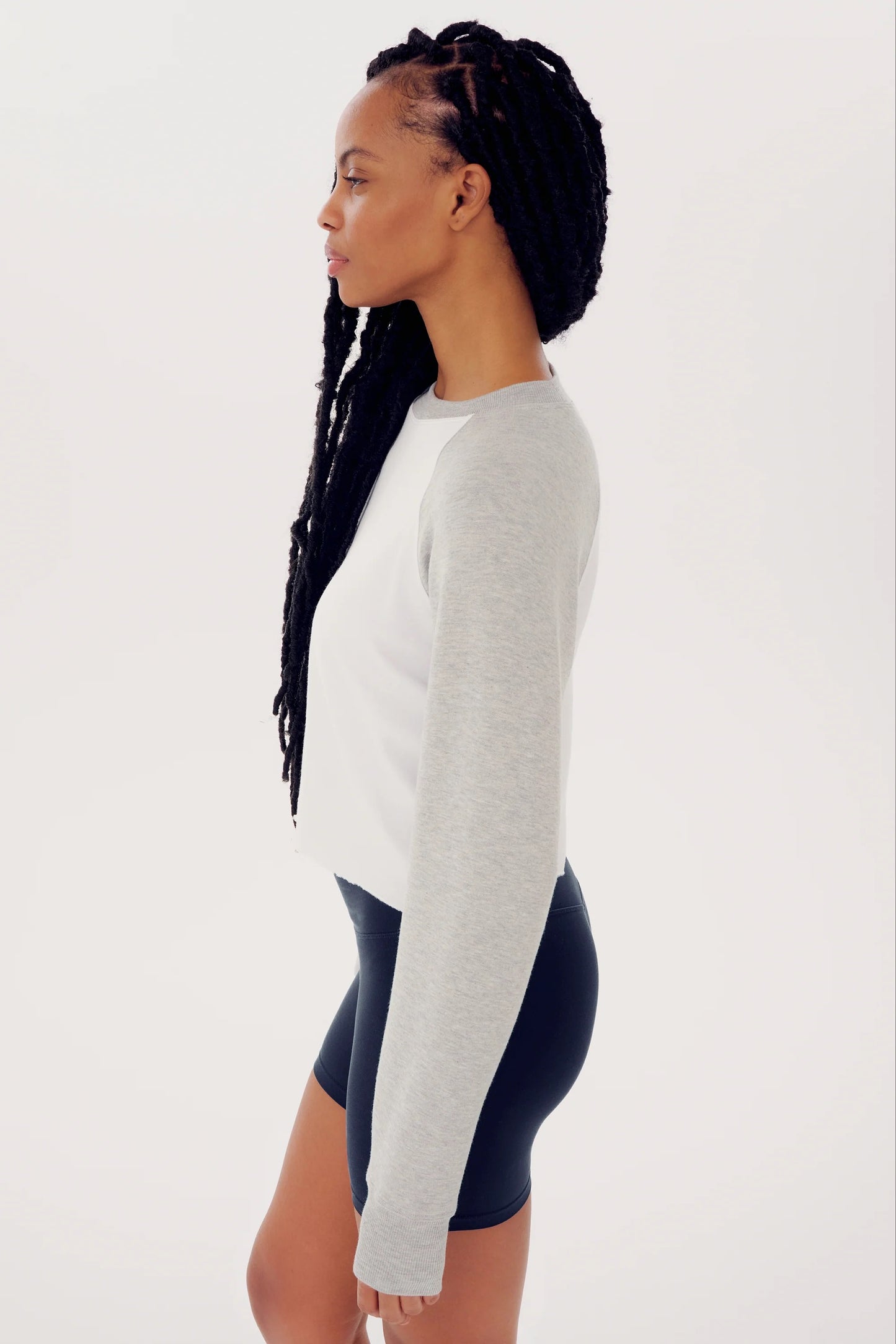 Warm Up Crop Fleece Sweatshirt