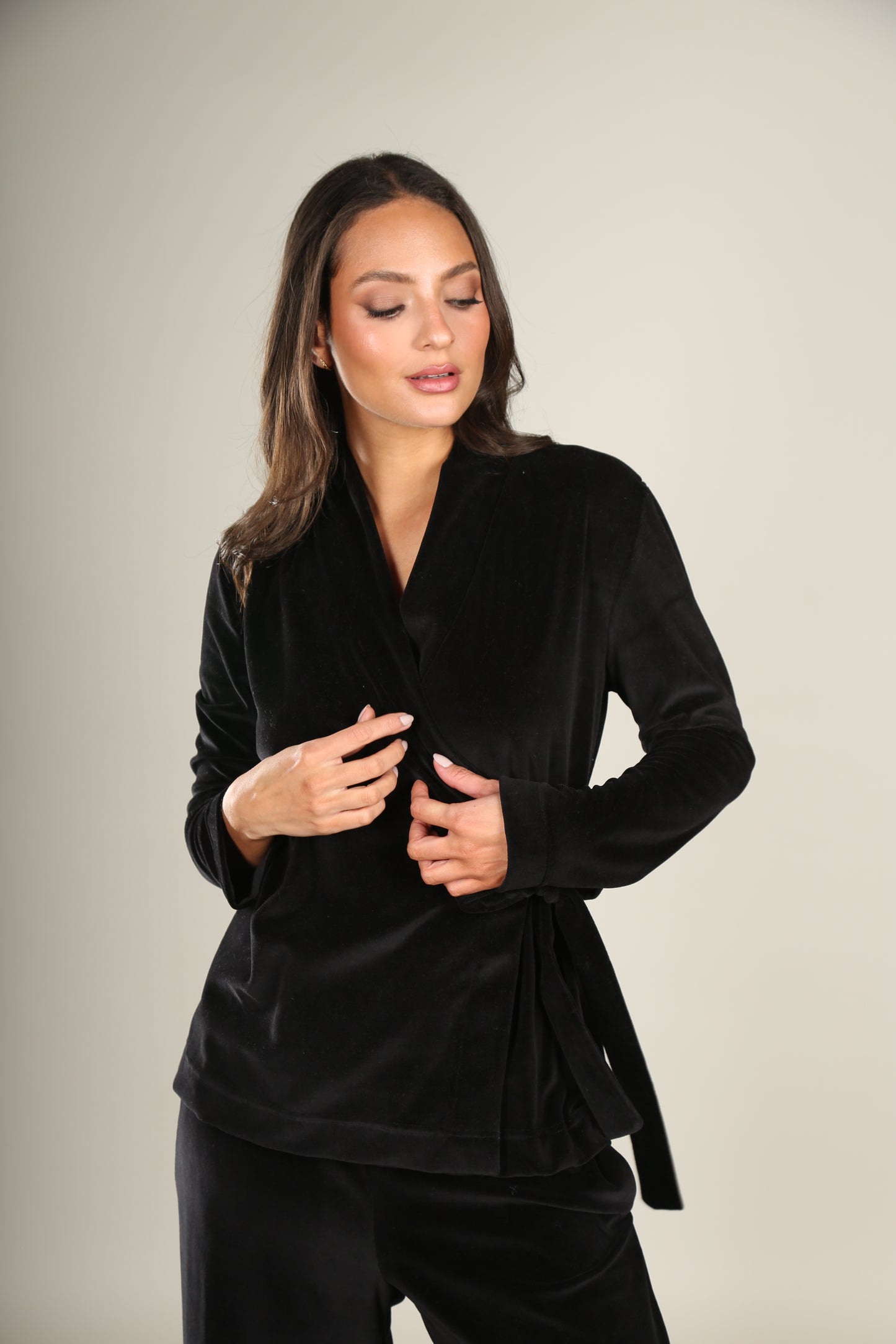 Lounge Set Velvet Black