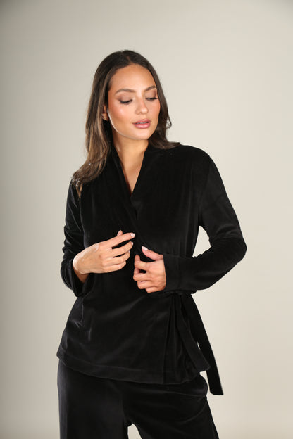 Lounge Set Velvet Black