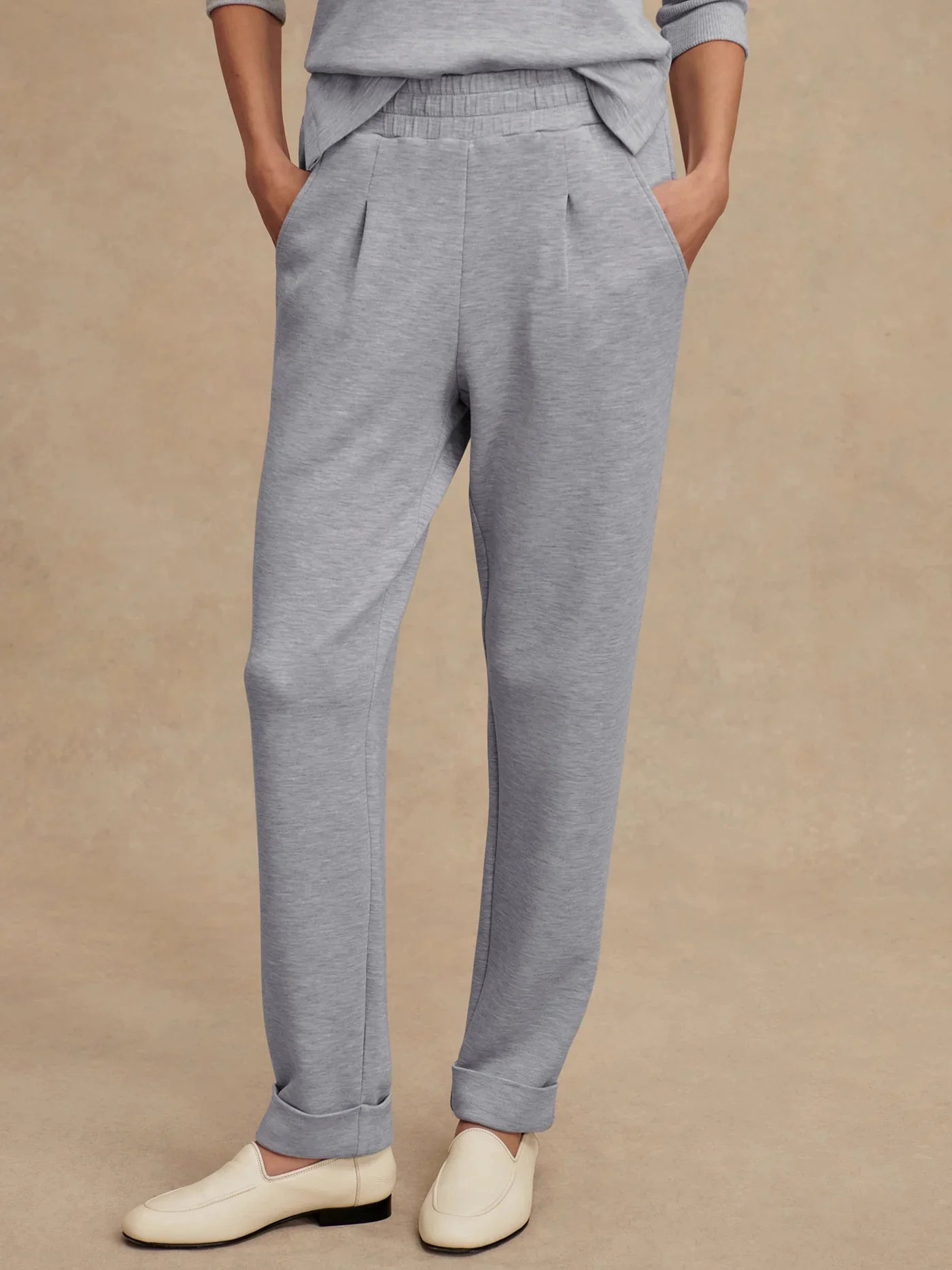 The Rolled Cuff Pant Mid Blue