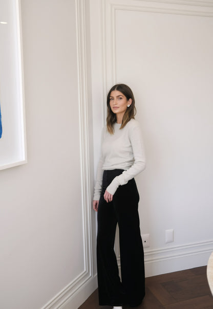 Velvet Wide Leg Pant