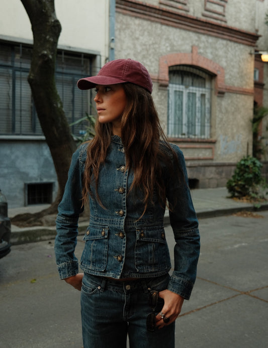 Washed Cotton Burgundy