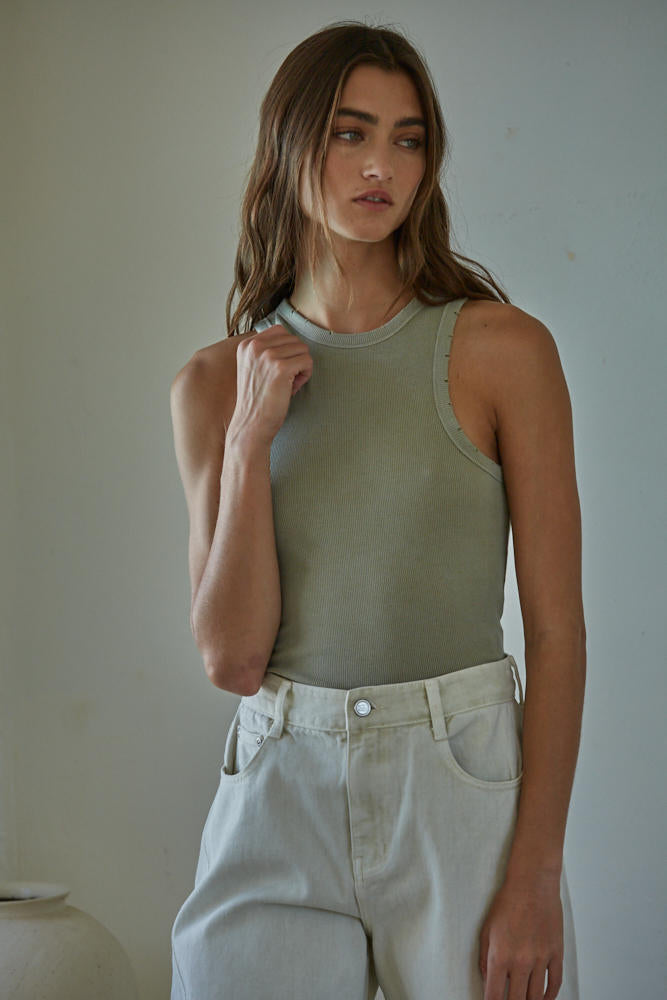 Amalia Tank Knit Sage