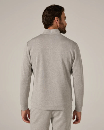 Re Quarter Zip Heather Grey