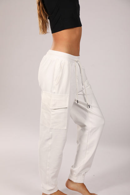 Supplex Cargo Pant White