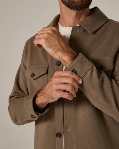 Craftsman Twill Shacket Khaki