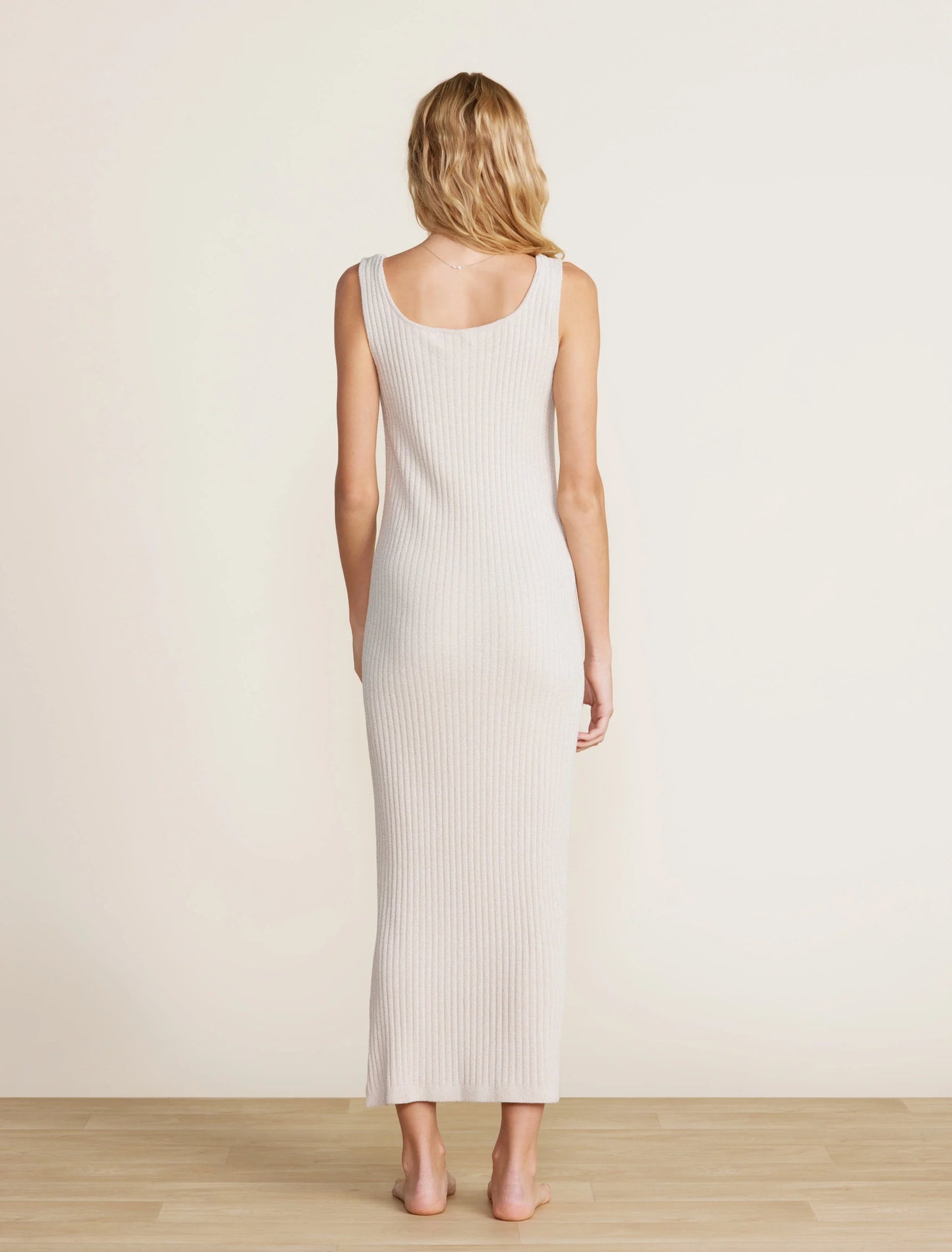 Ribbed Square Neck Dress