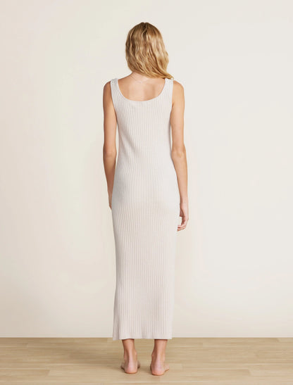 Ribbed Square Neck Dress