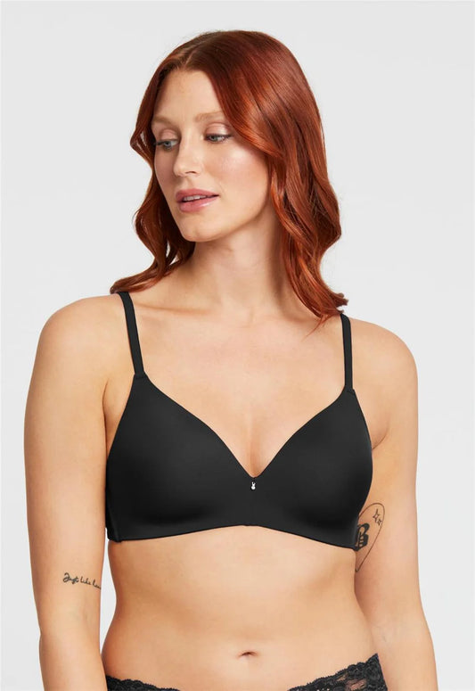 Wire Free T Shirt Bra Black