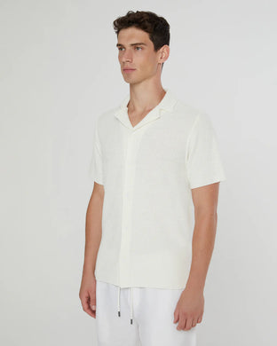 Cotton Textured Camp Shirt