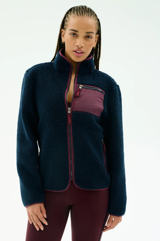Harris Sherpa Jacket Cherry