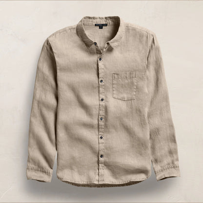 Lightweight Linen Shirt Overcast