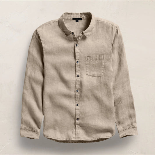 Lightweight Linen Shirt Overcast