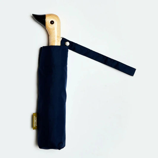 Navy Compact Duck Umbrella