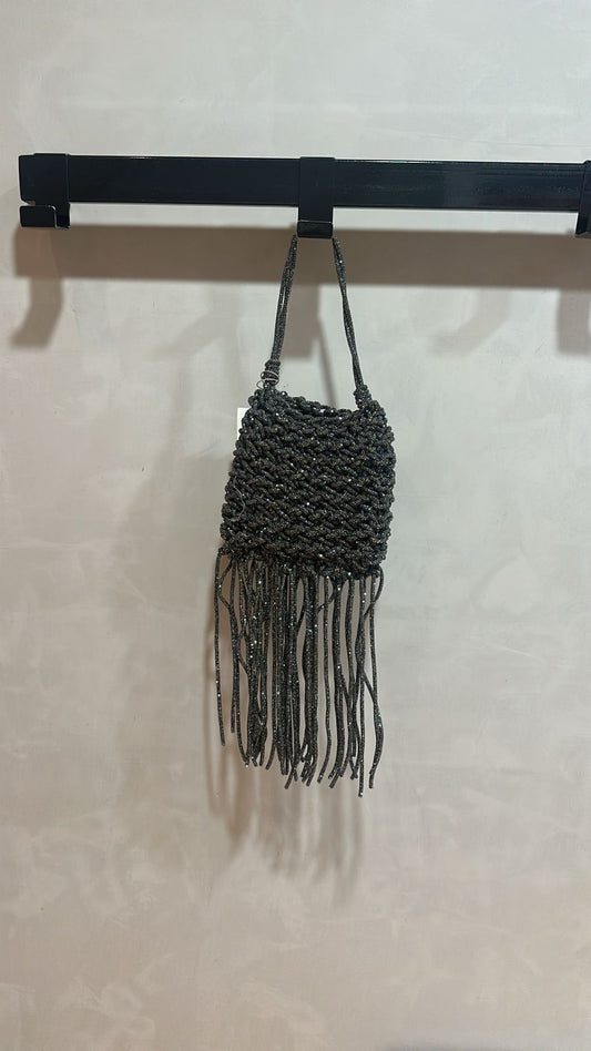 Fringe Ematite Bag Silver