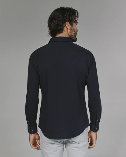 Girona Long Sleeve Shirt Navy