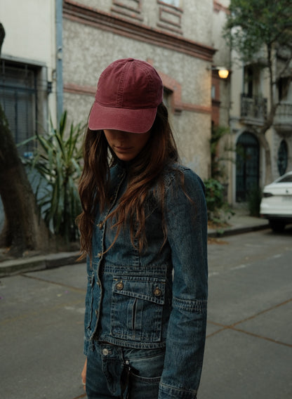 Washed Cotton Burgundy