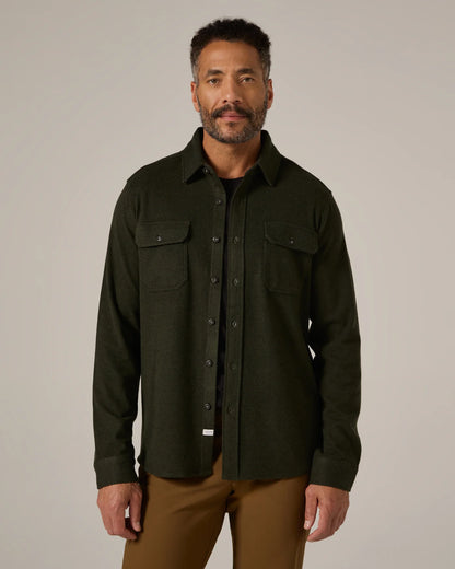 Generation Textured Soft Long Sleeve Shirt Olive