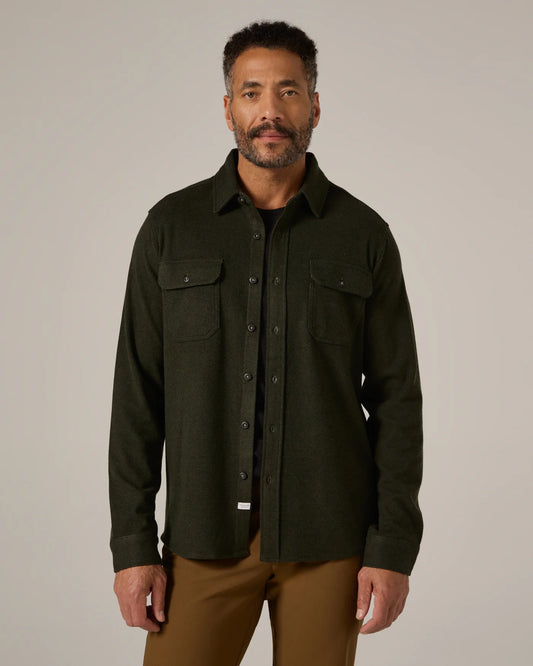 Generation Textured Soft Long Sleeve Shirt Olive