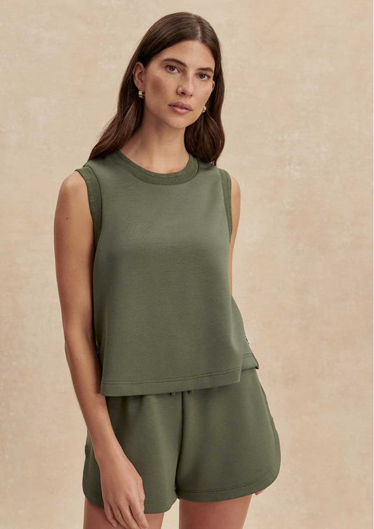 Shea Crop Tank Thyme