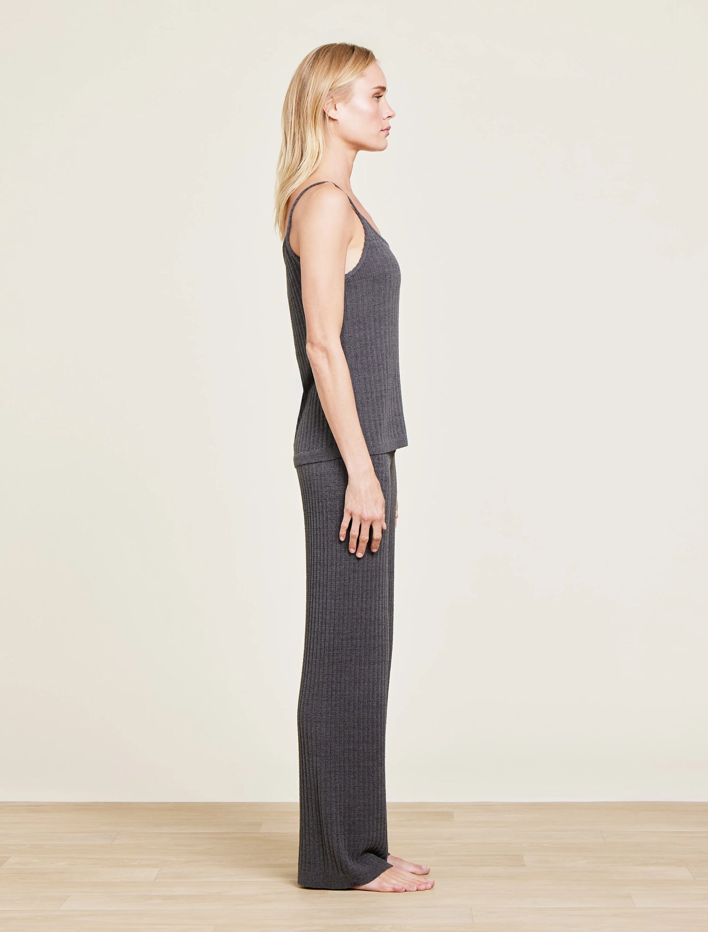 Ribbed Lounge Pant Carbon