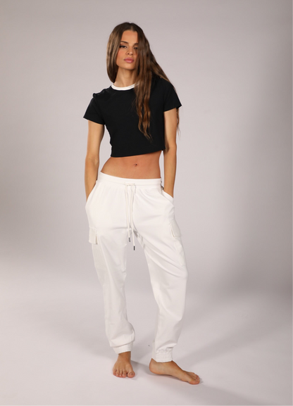 Supplex Cargo Pant White