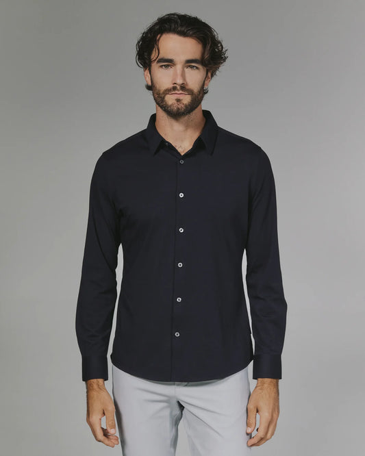 Girona Long Sleeve Shirt Navy