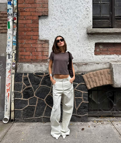 Bleach-Wash Boyfriend Jeans