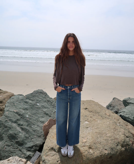 Lauren Crop Cardigan II Brown