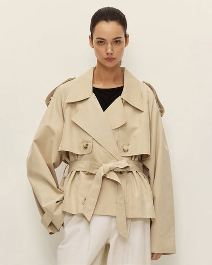 Eleanor Cropped Trench Coat