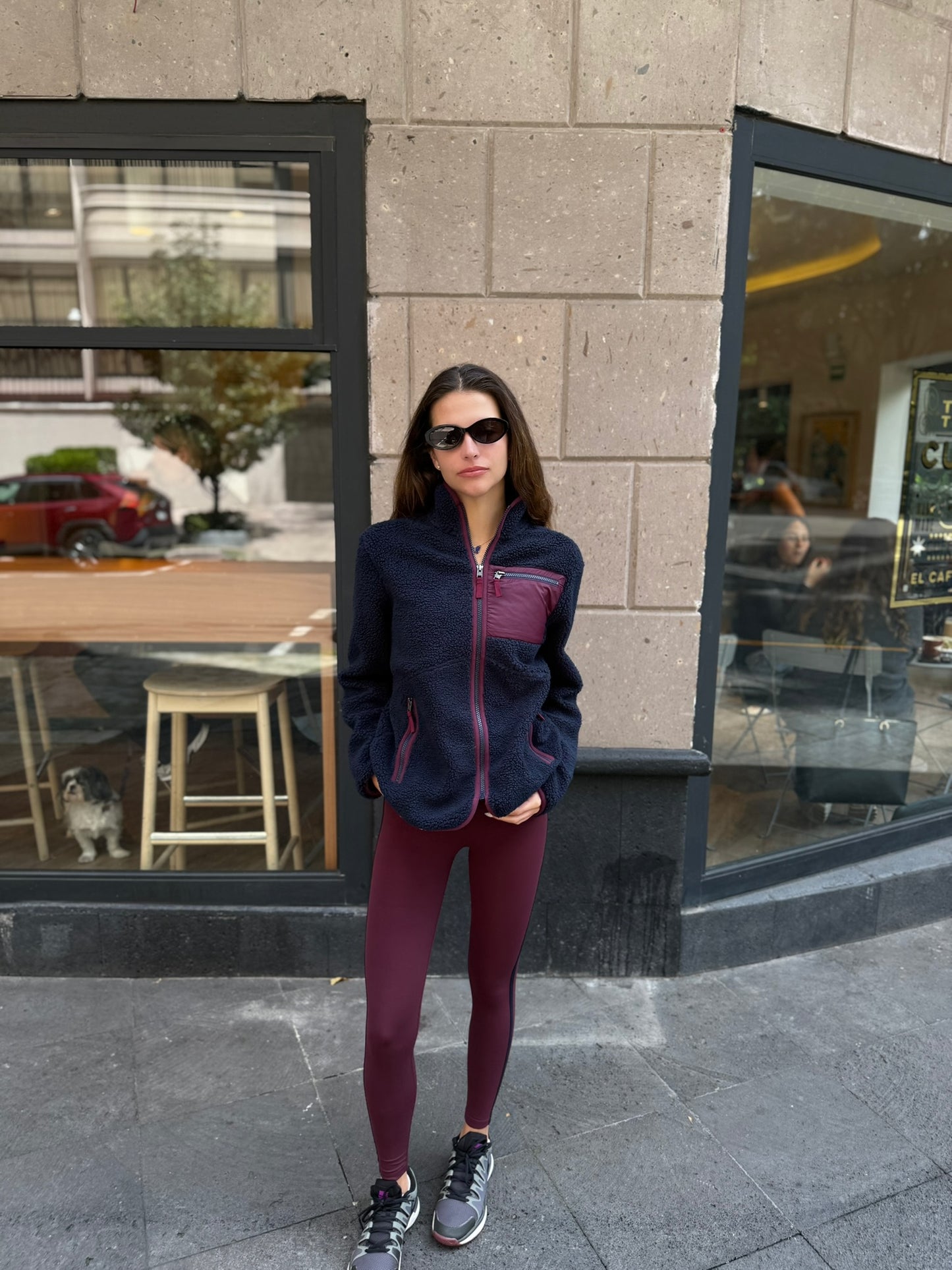 Harris Sherpa Jacket Cherry