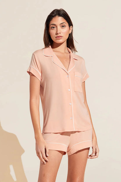 Gisele Shortie Short PJ Set Peach