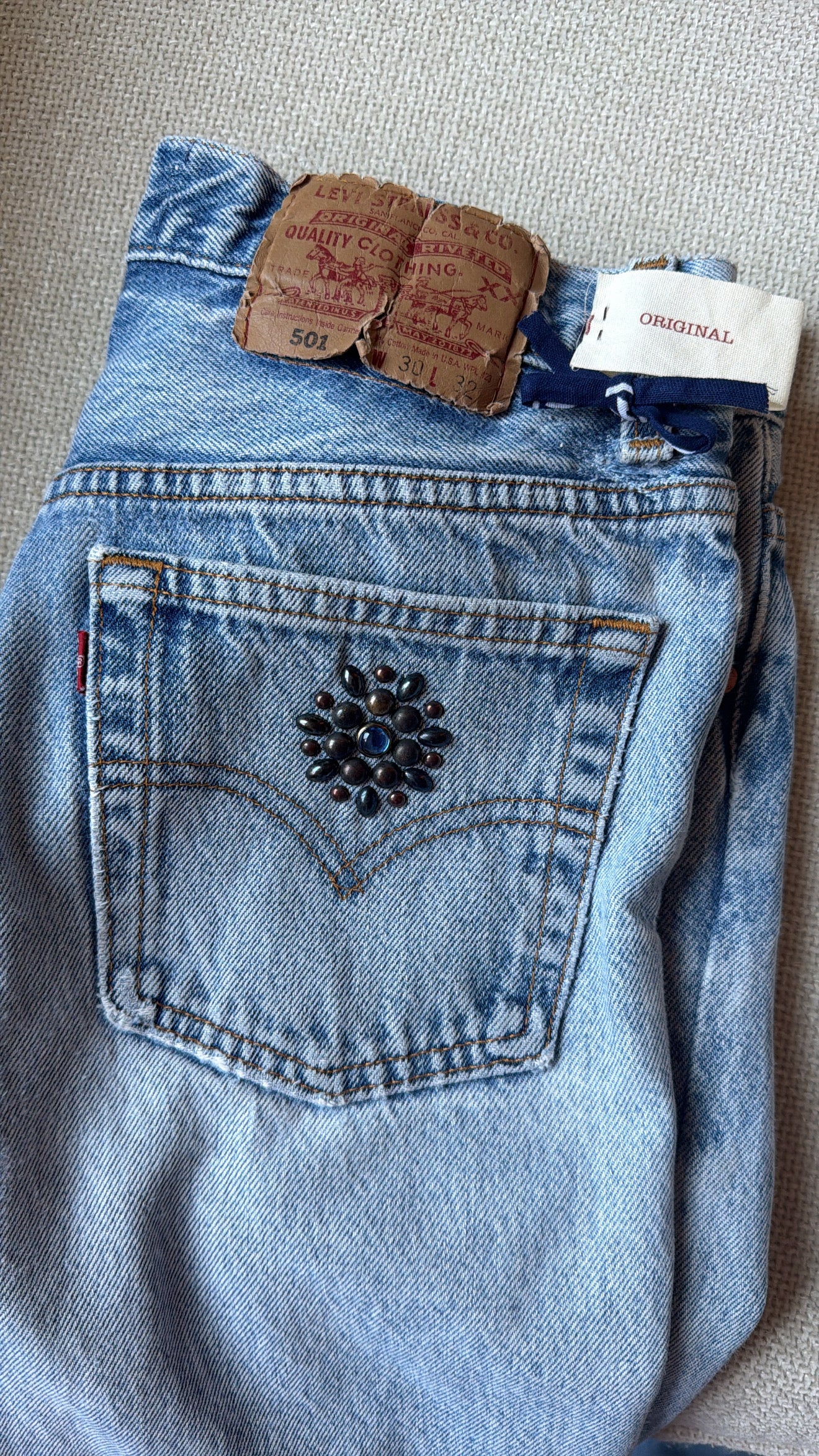 The Sapphire 501 
(Authentic Levi’s, sourced in LA)