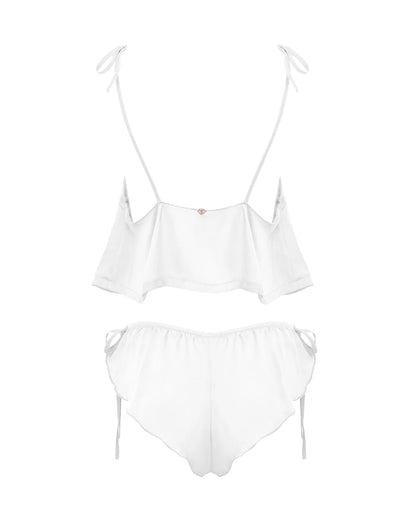 Otillie Luxury Satin White Set