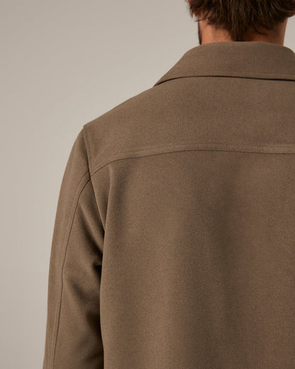 Craftsman Twill Shacket Khaki