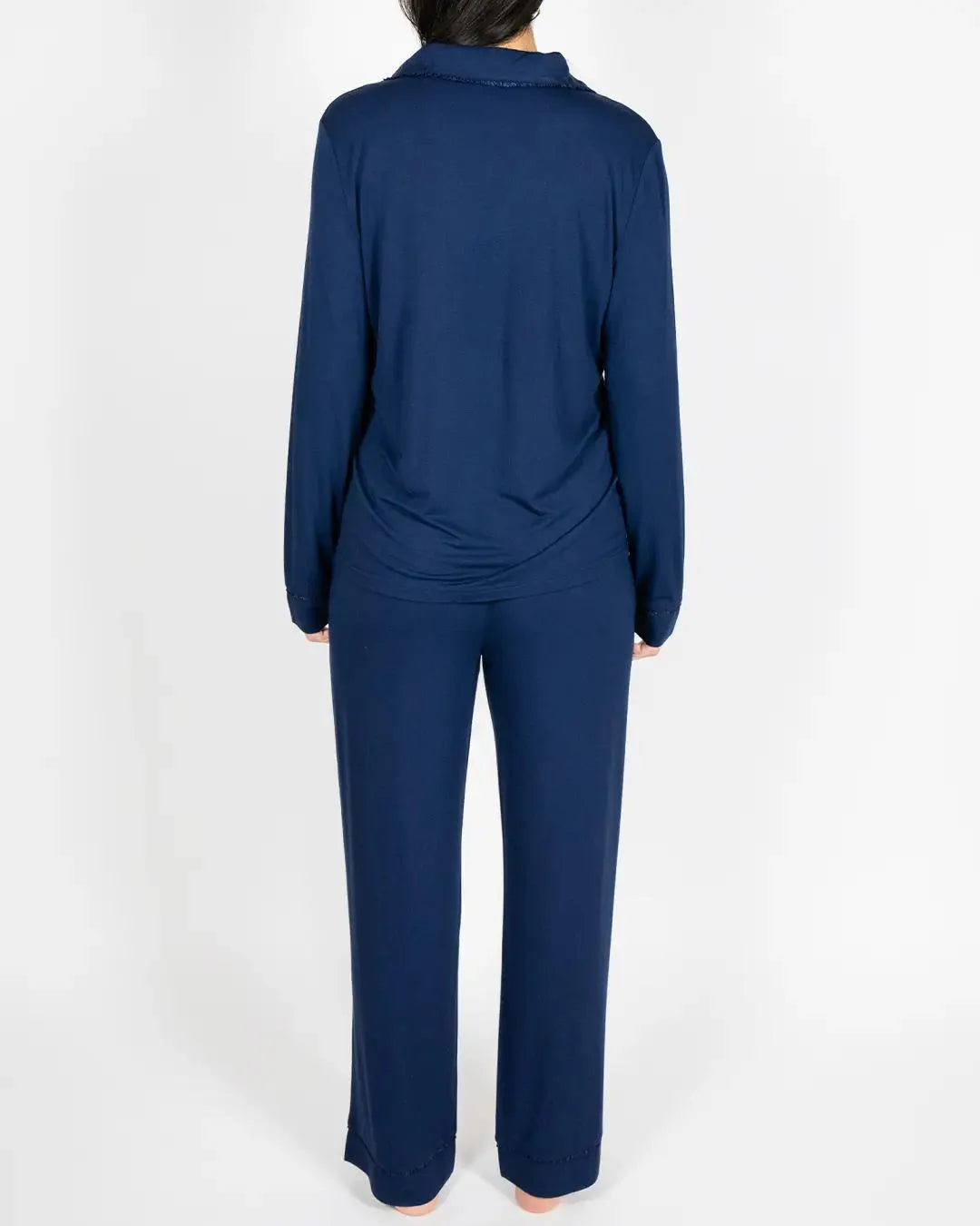 Grace Long Pajama Set Navy