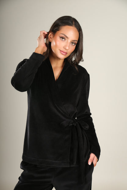 Lounge Set Velvet Black