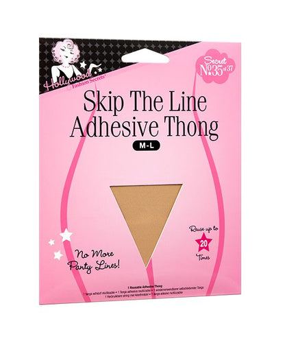 Skip the line adhesive thong