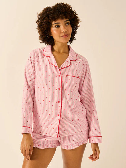 Soft Brushed Hearts Short