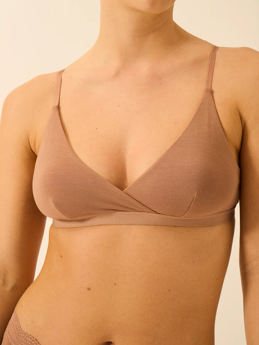 Crossover Bra Latte