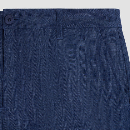 Linen Chino Pant Navy