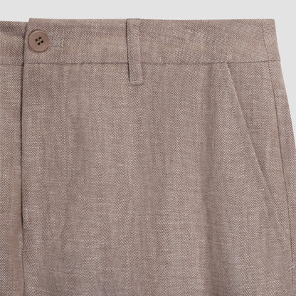 Linen Chino Pant Tobacco
