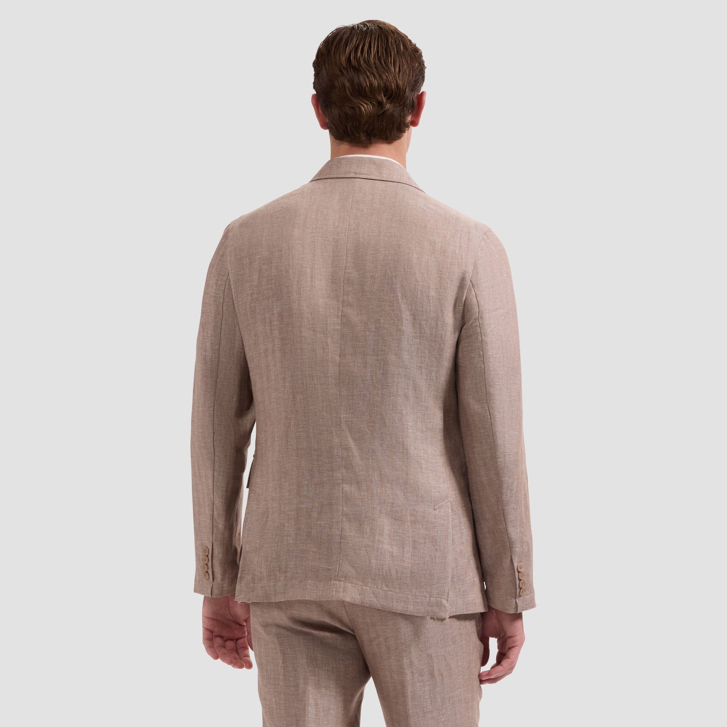 Linen Safari Blazer Tobacco