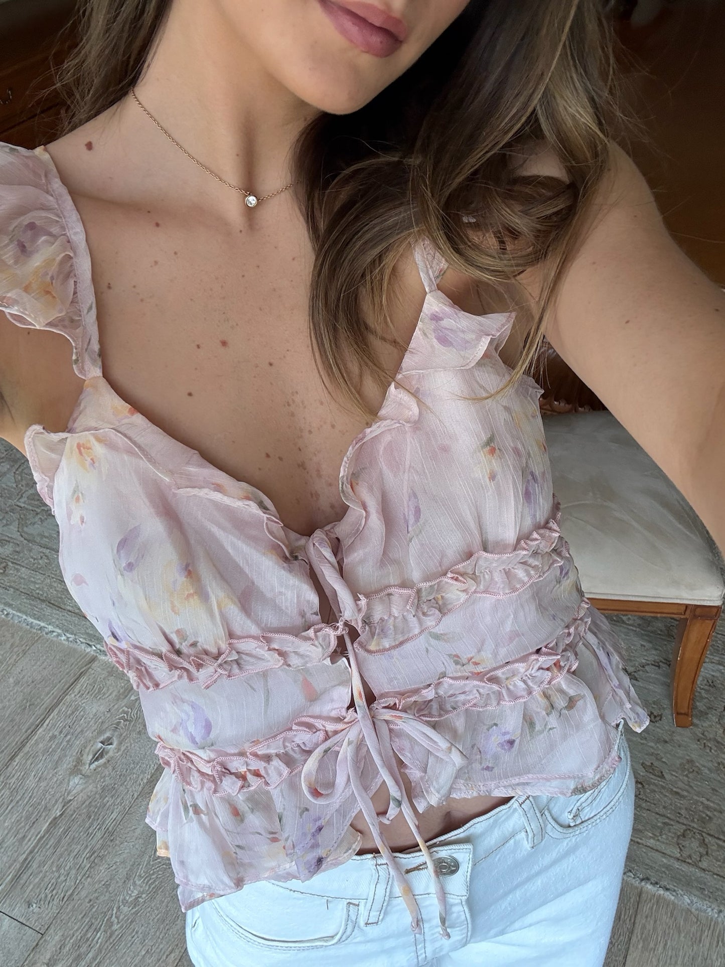 Arianne Floral Baby Doll Top