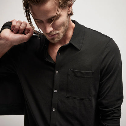 Clean Finish Jersey Shirt Black